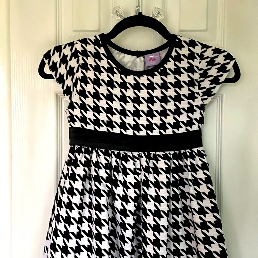 Houndstooth holiday dress by Joe Ella